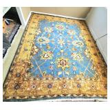 Unique hand made wool area rug 9