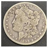 1899 O Morgan silver dollar