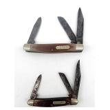 2 Shrade Old Timer folding knives USA