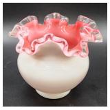 Petite Fenton ruffled edge bowl