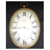 French cafe style metal wall clock