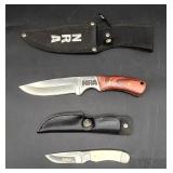 NRA fixed blade knives w sheaths