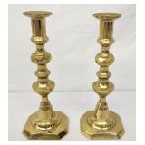 Vintage Harvin solid brass candlesticks