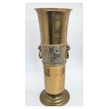 Heavy mid century brass umbrella stand