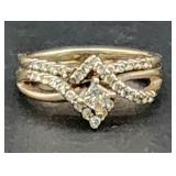14k gold & diamond wedding set