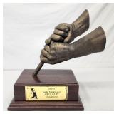 Rare Hands of Jack Nicklaus sculpture trophy