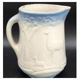 Nelson Mccoy salt glaze stag pitcher