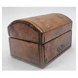 Petite Italian leather ring box