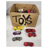 Box lot diecast cars etc.