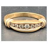 14k gold & diamond wedding ring