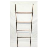 Unique custom copper tubing leaning towel rack