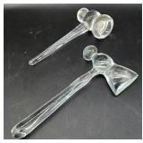 Glass hatchet & hammer