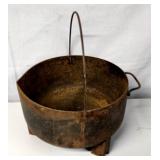 Antique iron pot w spout
