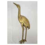 Solid brass crane wall decor