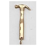 14k gold hammer charm