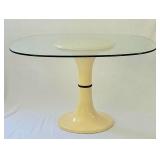 Space age pedestal dining table
