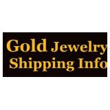 Gold Jewelry shipping info