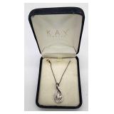 Kay Jewelers sterling silver eternity necklace