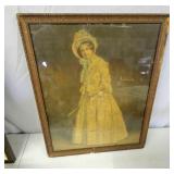Antique framed print