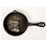 Cast iron cow frying pan