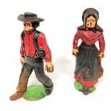 Cast iron Amish figures