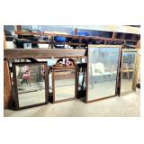 4 vintage mirrors