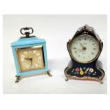 Two vintage alarm clocks