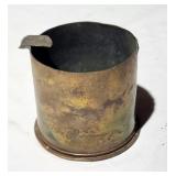 Brass Artillery shell ashtray trench art