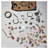 Stamps,militaria,foreign coins,jewelry,