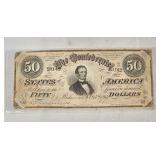 Confederate 50 dollar note
