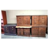 Wooden file cabinets