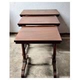 Morganton mahogany nesting tables