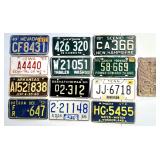 Vintage state license plates 1960-1970