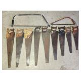 Lot of hand saws