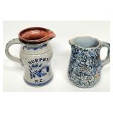 Vintage pottery pitchefs chippy