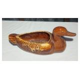 Vintage pottery duck planter