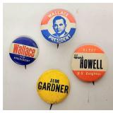 Vintage political buttons