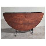 Sico mechanical folding table on wheels