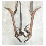 Antique hames w leather straps