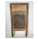 Vintage galvanized washboard