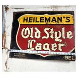 Piece of a vintage metal sign