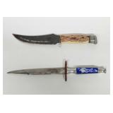 Fixed blade knife & dagger plastic handles