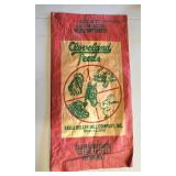 Cleveland Feeds paper sack Shelby NC