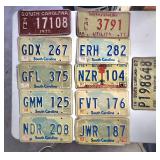 Vintage South Carolina license plates