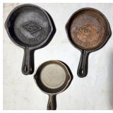 Mini cast iron advertising frying pans