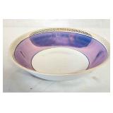 German lusterware bowl w Greek key desidn