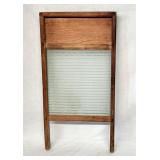 Antique glass washboard