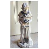 Resin garden monk