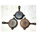 Mini Wagner Ware cast iron pans