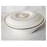 Antique American Limoges bowl castle theme